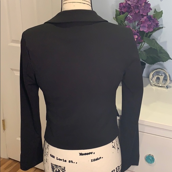 Fashion Nova Open Front Blazer Lace Up Detail - Picture 7 of 11